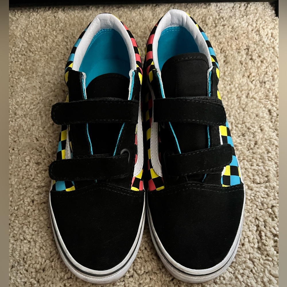 Colorful Checkered Women's Sneakers
